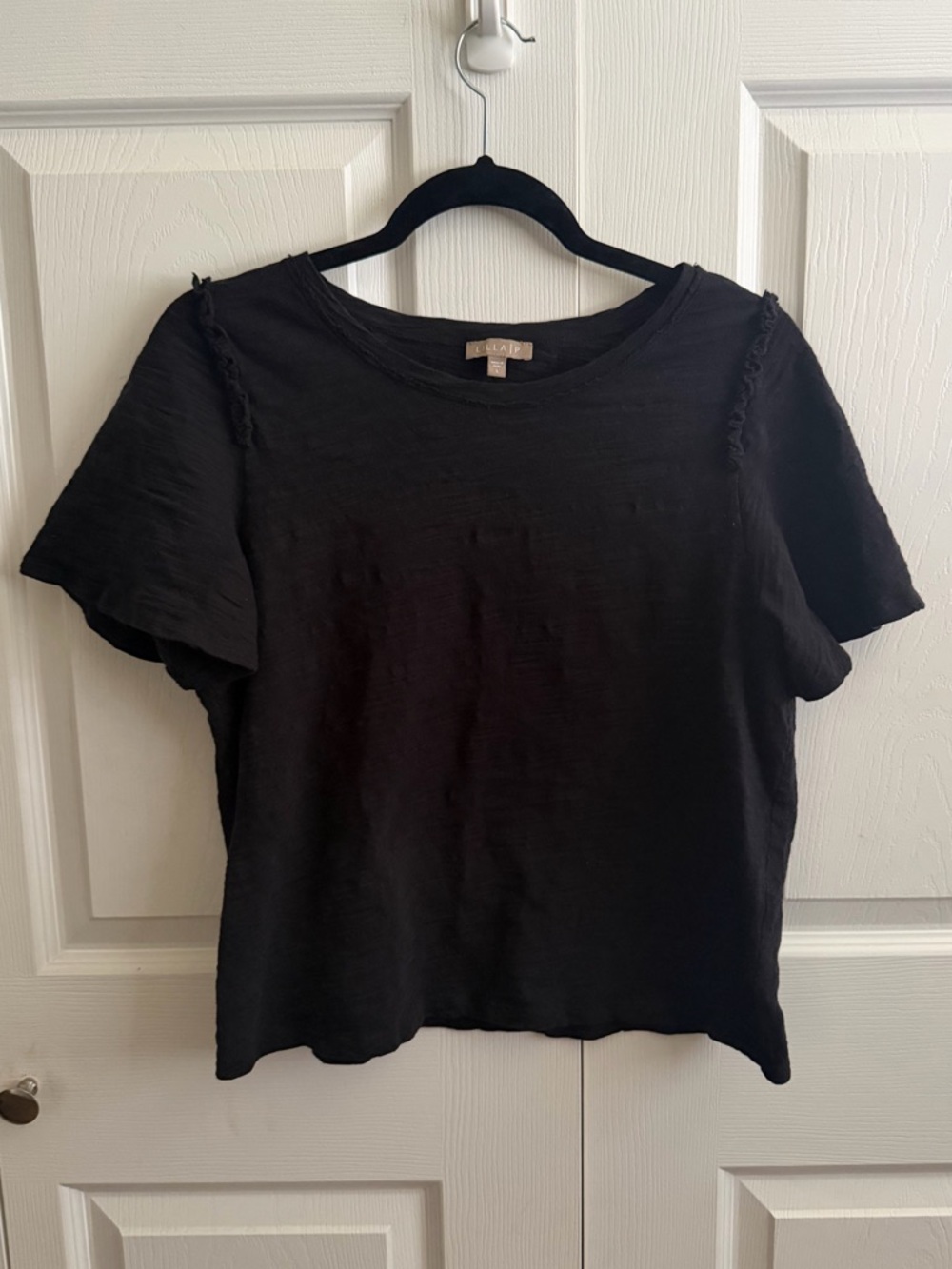 Lilla P Black Short Sleeve Tee